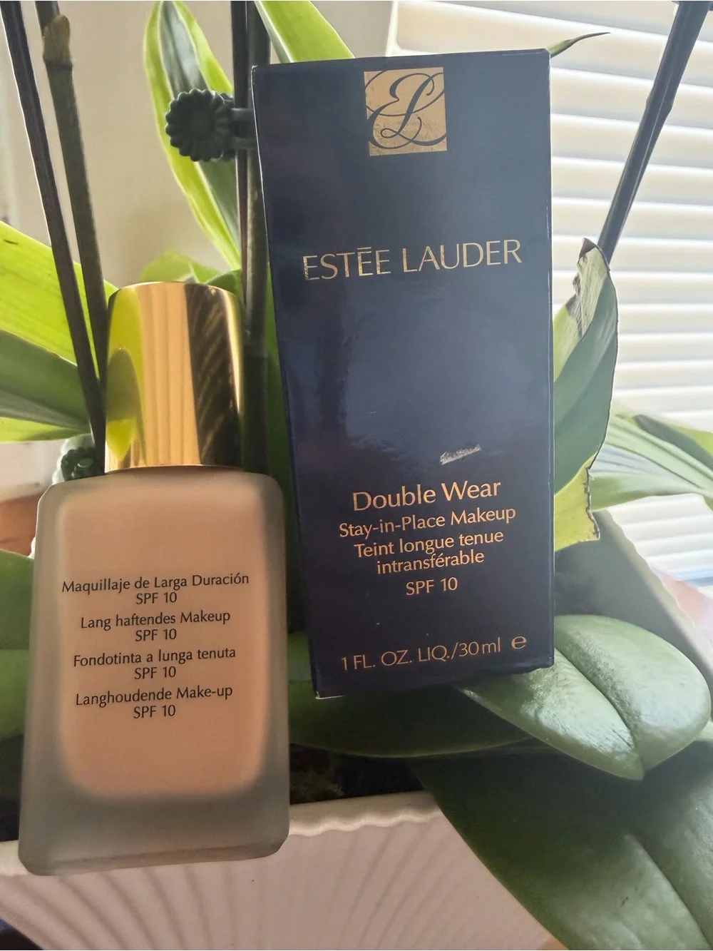 Estee Lauder Double Wear Foundation 3C2PEBBLE Beige Gold Accents 1 fl oz